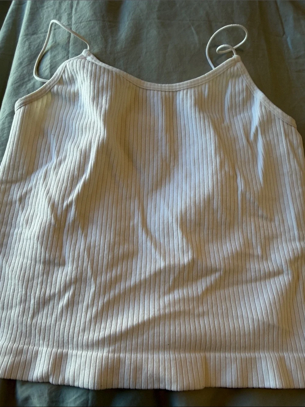 Hollister White Ribbed Polo Crop + 3 White Layering Tops - Picture 7 of 12